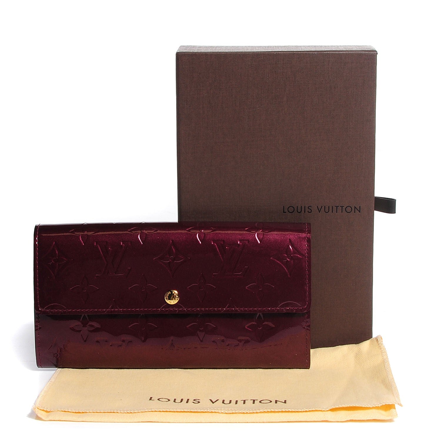 Louis Vuitton Vernis Sarah Wallet Rouge Fauviste 5 of 8