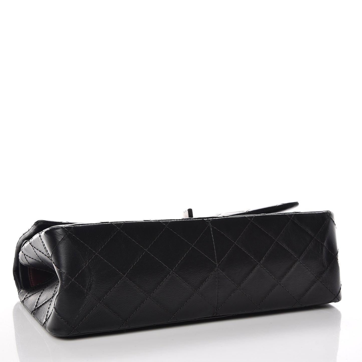 Aged Calfskin Quilted 2.55 Reissue 226 Flap Black
