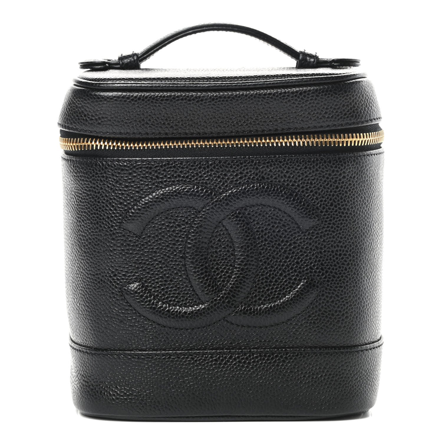 Chanel Caviar Vanity Cosmetic Case Black 1 of 9