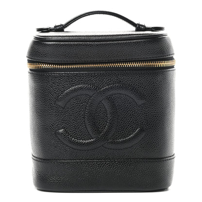 Chanel Caviar Vanity Cosmetic Case Black 1 of 9