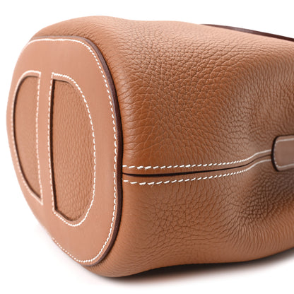Hermes Taurillon Clemence Swift In-The-Loop 18 Bag Gold 10 of 10