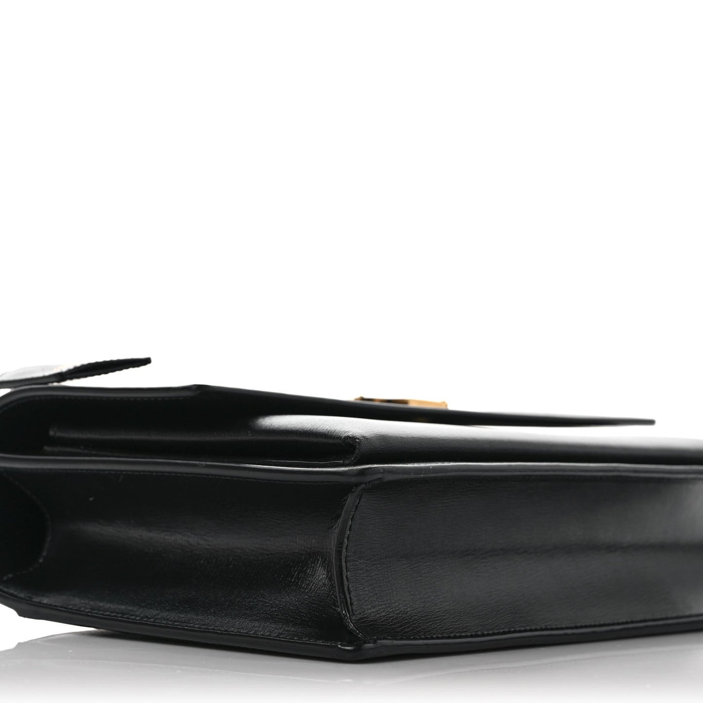 Smooth Calfskin Medium Monogram Sunset Satchel Black