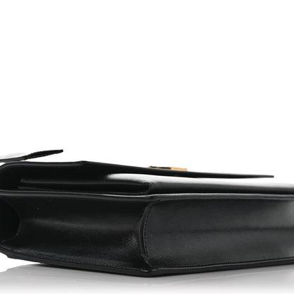 Saint Laurent Smooth Calfskin Medium Monogram Sunset Satchel Black 7 of 11