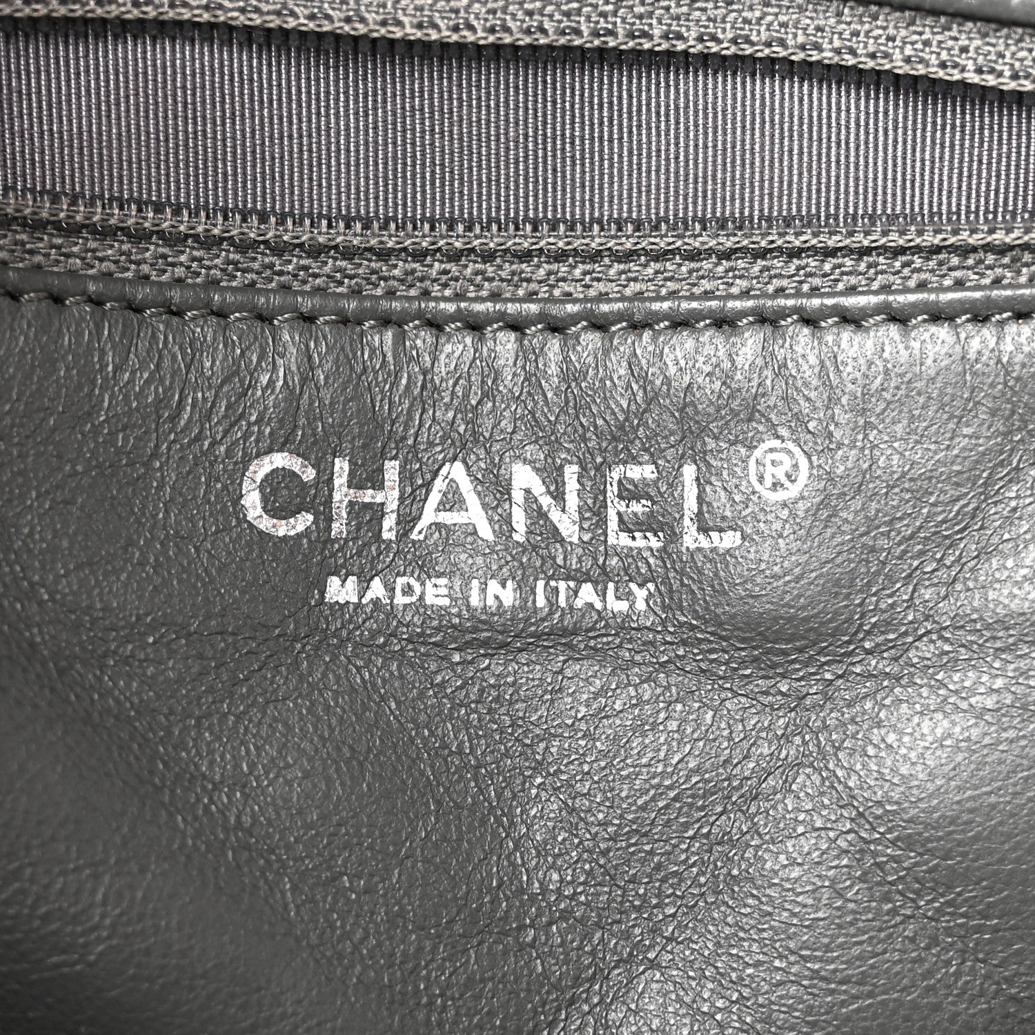 Chanel Aged Calfskin Quilted Large Reissue Camera Case Grey 6 of 10