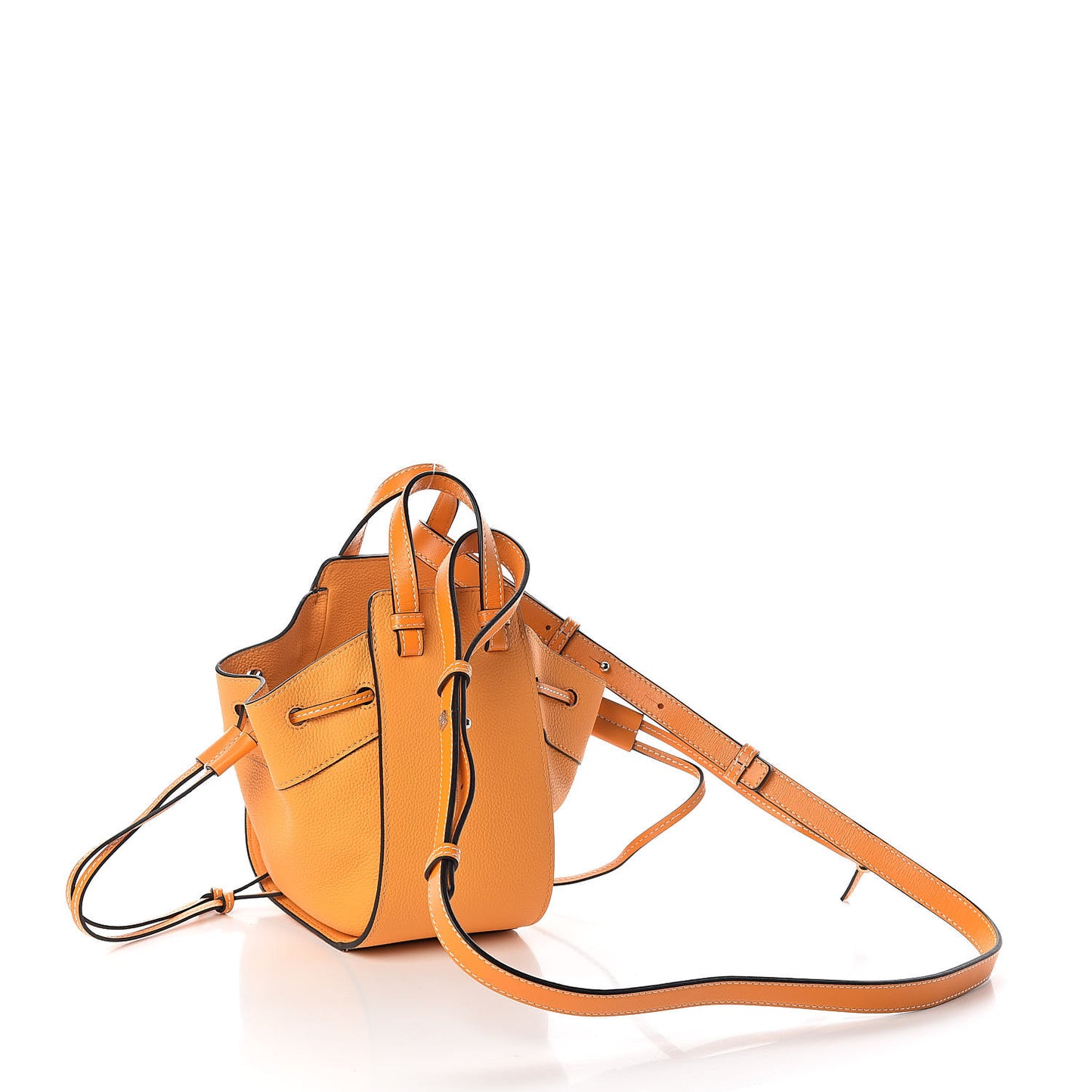 Calfskin Mini Hammock Shoulder Bag Amber