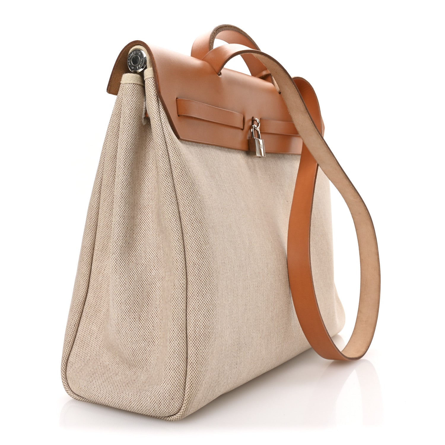 Hermes Toile Vache Calfskin Herbag 39 MM Natural 4 of 11