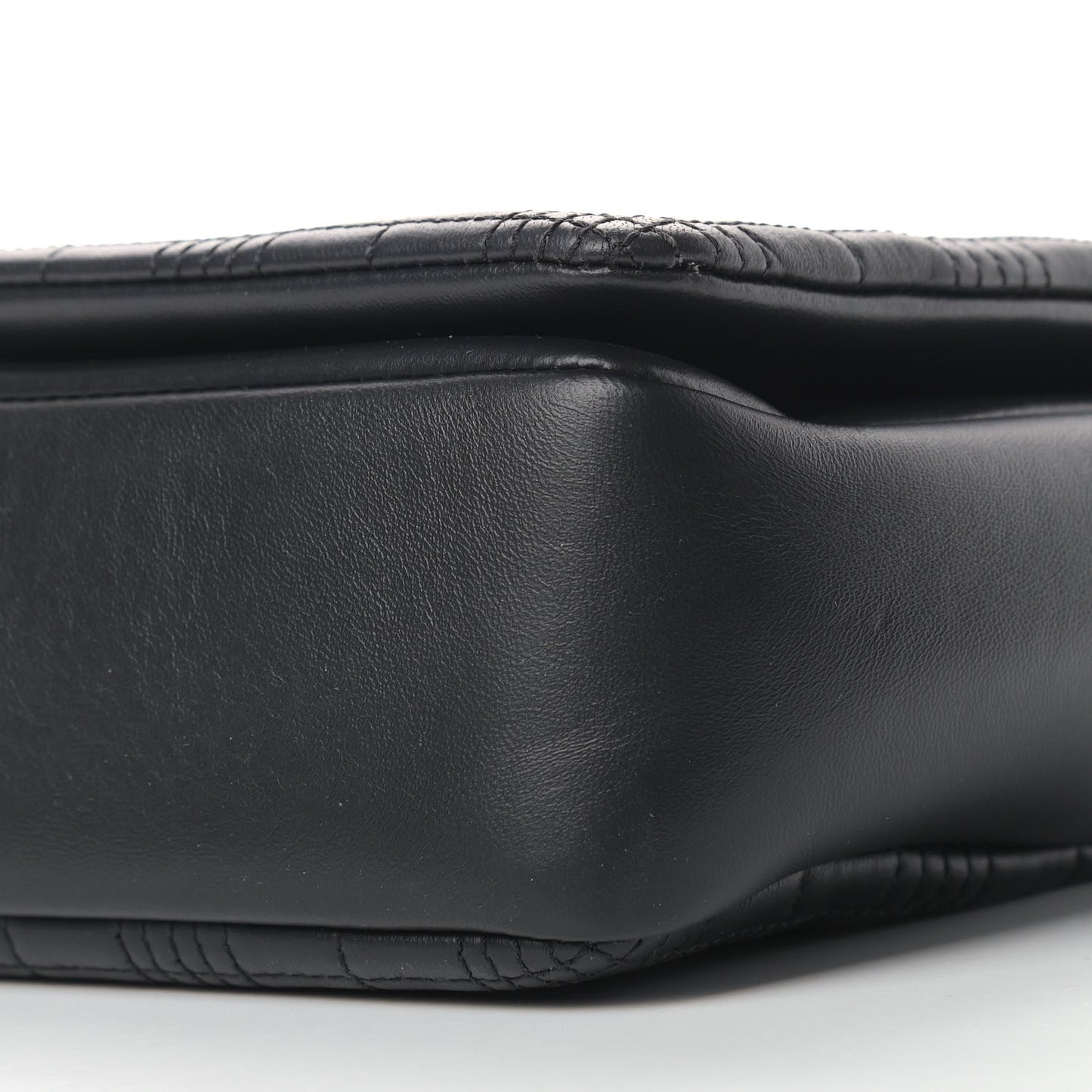 Lambskin Quilted Medium Lola Bag Black