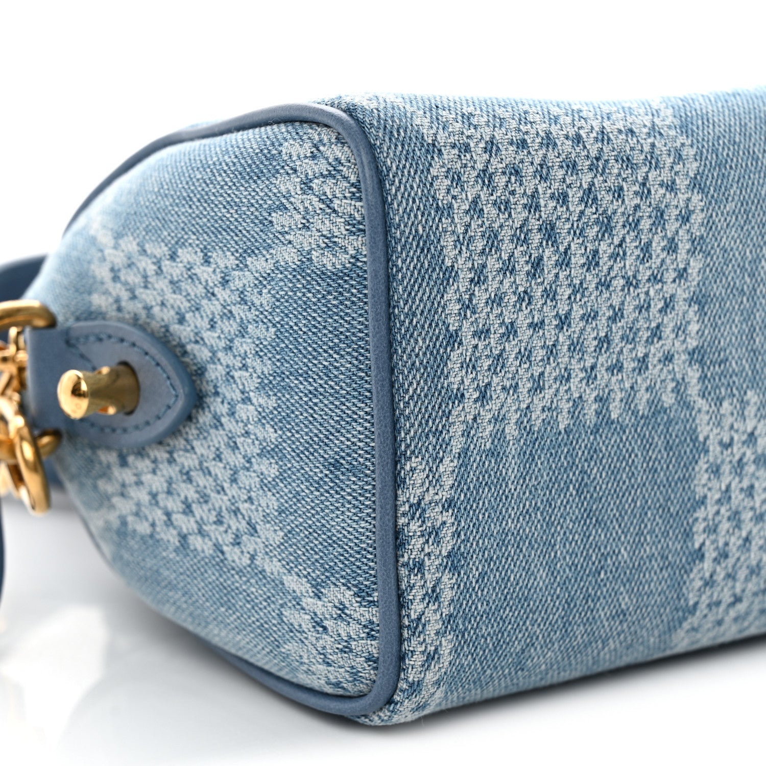 Louis Vuitton Damier Denim 3D Speedy Bandouliere 18 Denim Blue 9 of 10