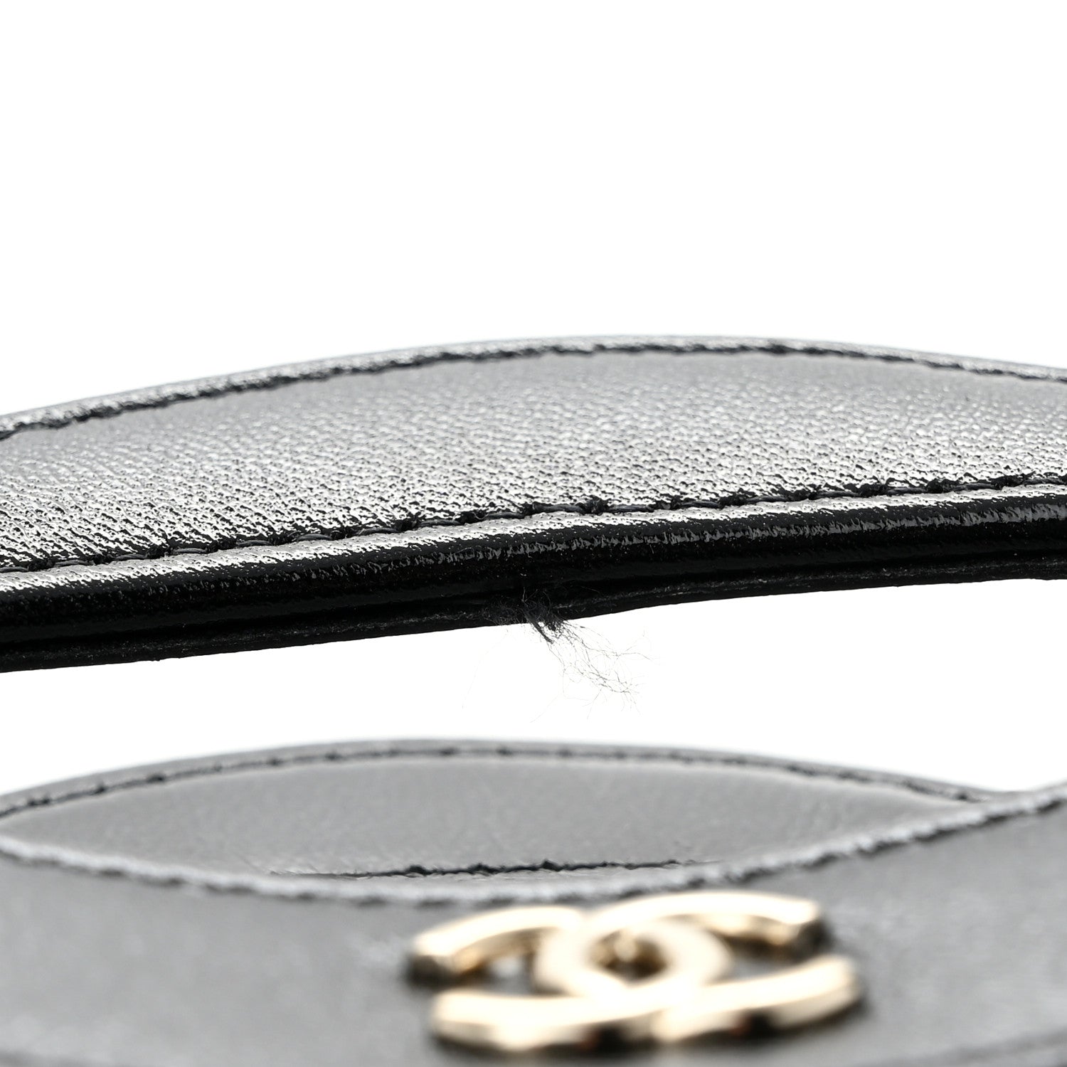 Chanel Shiny Crumpled Calfskin Quilted Nano 31 Shopping Bag Black 11 of 11