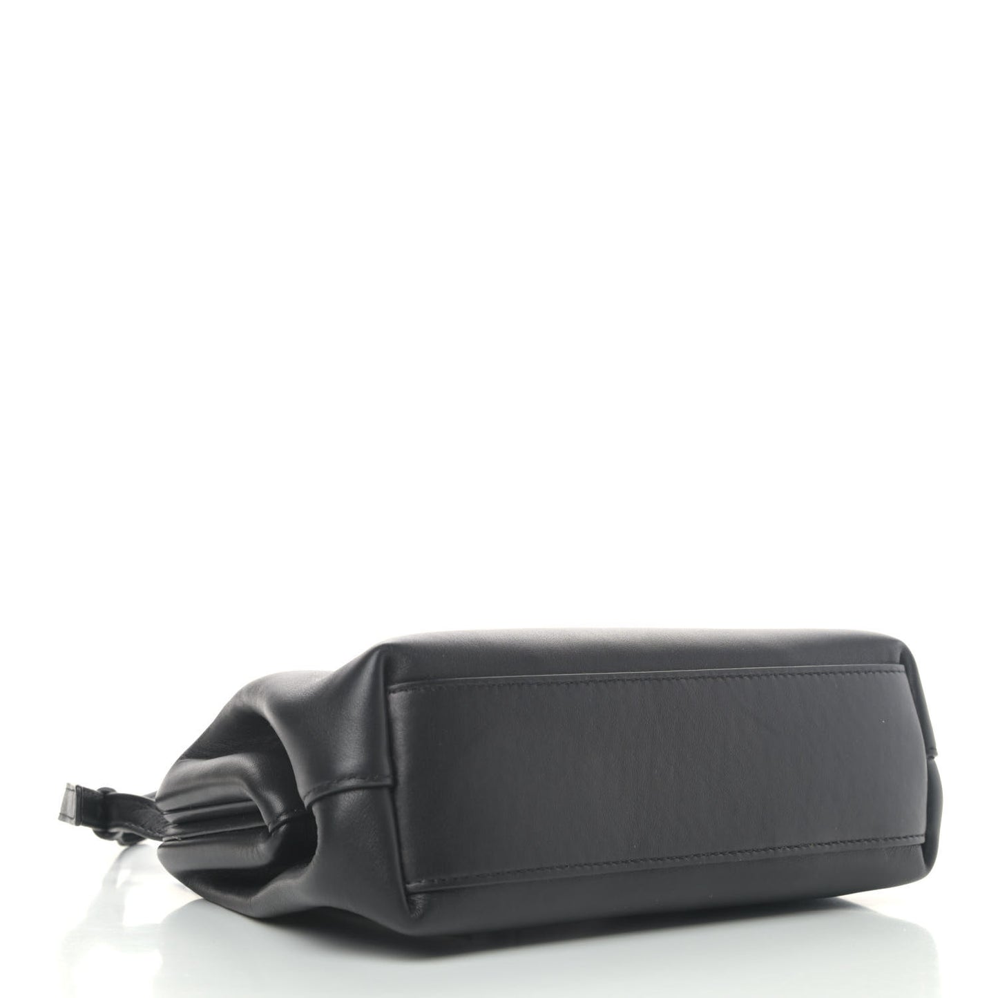 Calfskin Small The Point Triangle Bag Black
