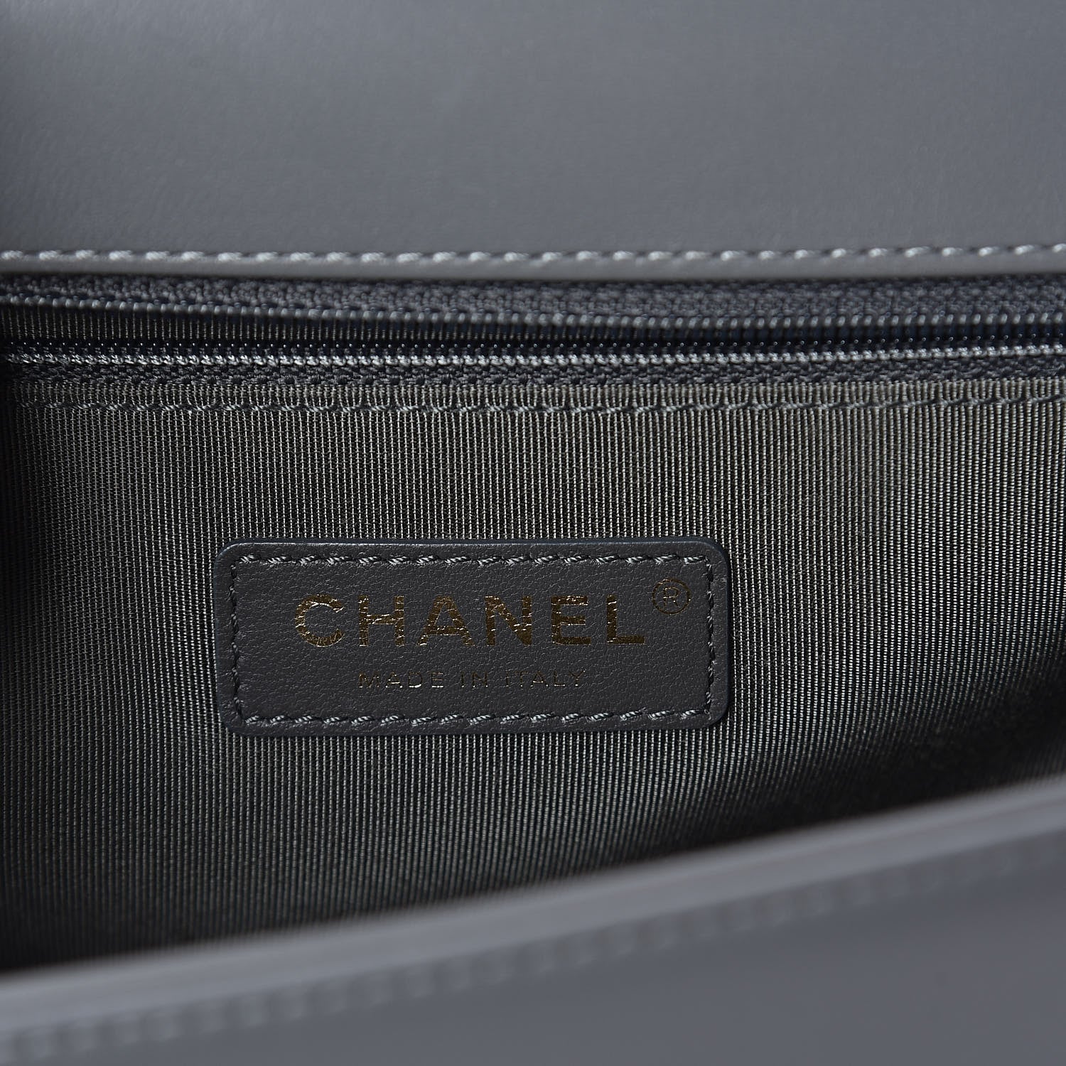 Chanel Lambskin Quilted New Medium Boy Flap Grey 7 of 11