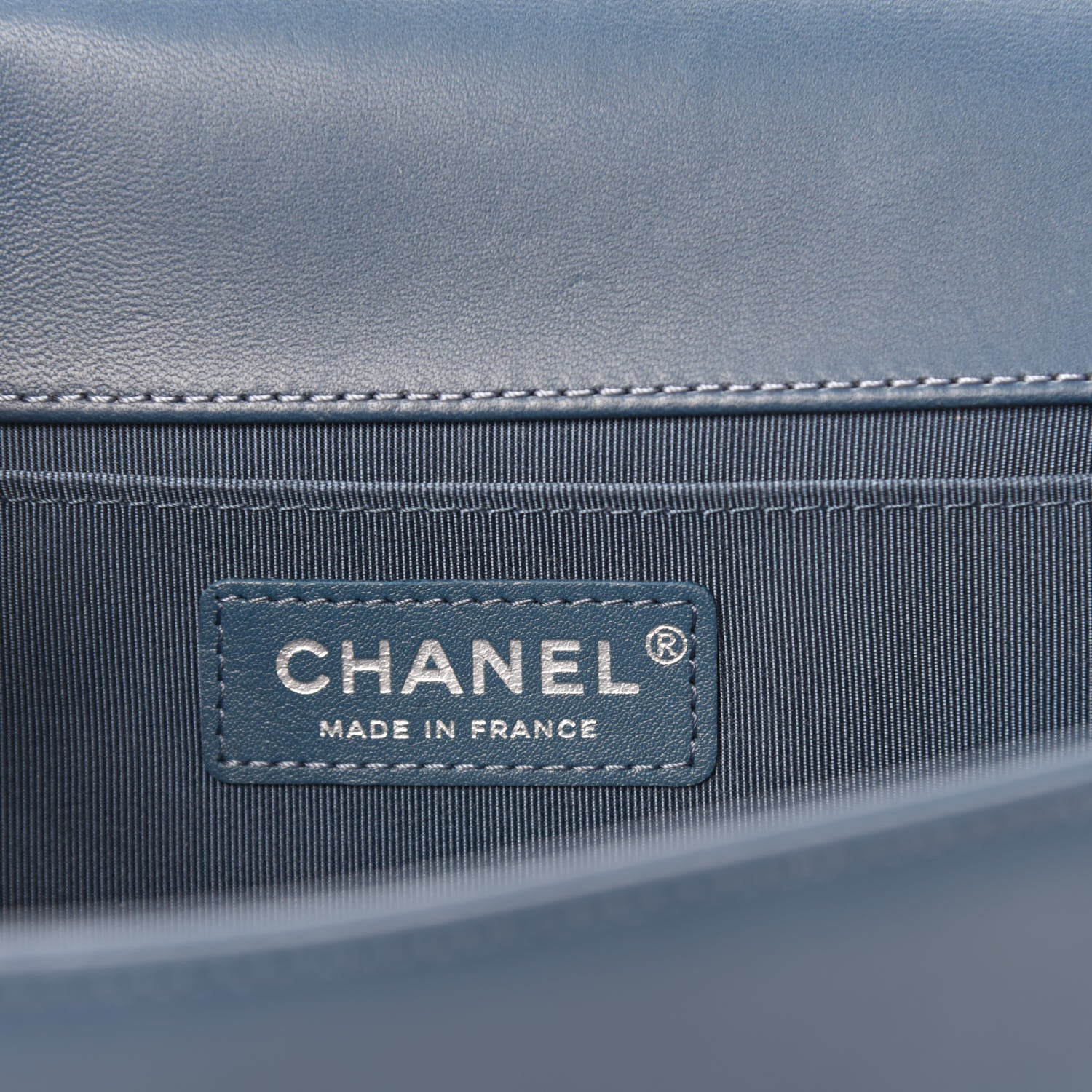 Chanel Lambskin Quilted Medium Boy Flap Blue 8 of 10