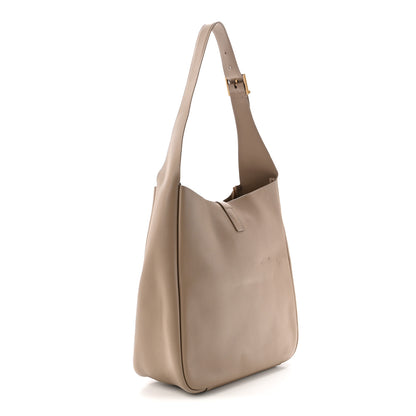 Saint Laurent Supple Calfskin Large Le 5 A 7 Soft Hobo Dusty Grey 3 of 11