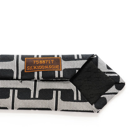 Hermes Woven Silk Mens Neck Tie 4 of 4