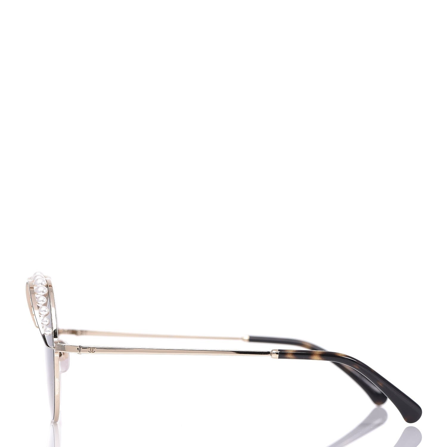 Chanel Pearl Round Sunglasses 4234-H Light Brown 4 of 8