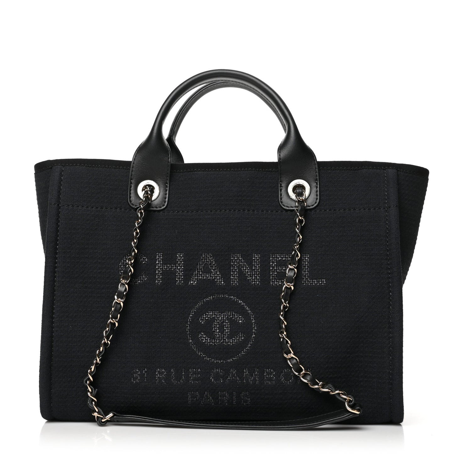 Mixed Fibers Small Deauville Tote Black