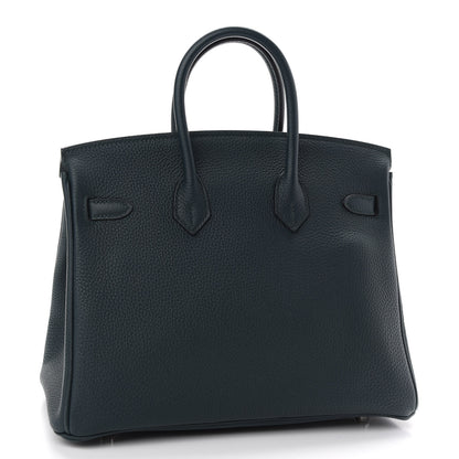 Hermes Togo Birkin 25 Vert Cypress 2 of 9