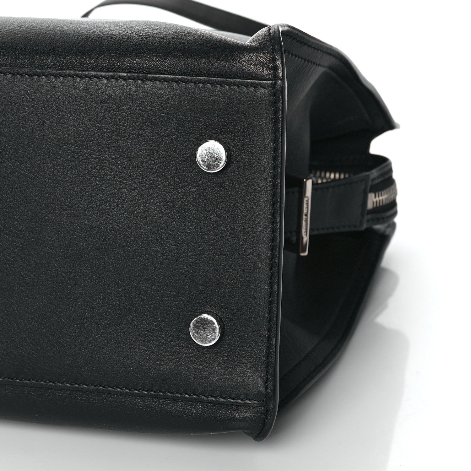 Saint Laurent Smooth Calfskin Small Monogram Cabas Black 8 of 9