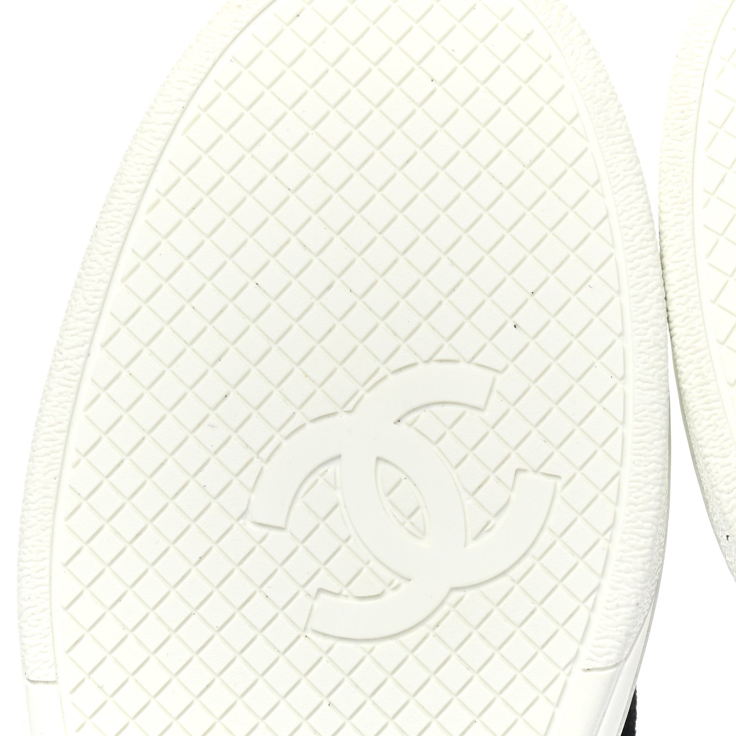 Chanel Suede Calfskin CC Sneakers 39 Black 9 of 10