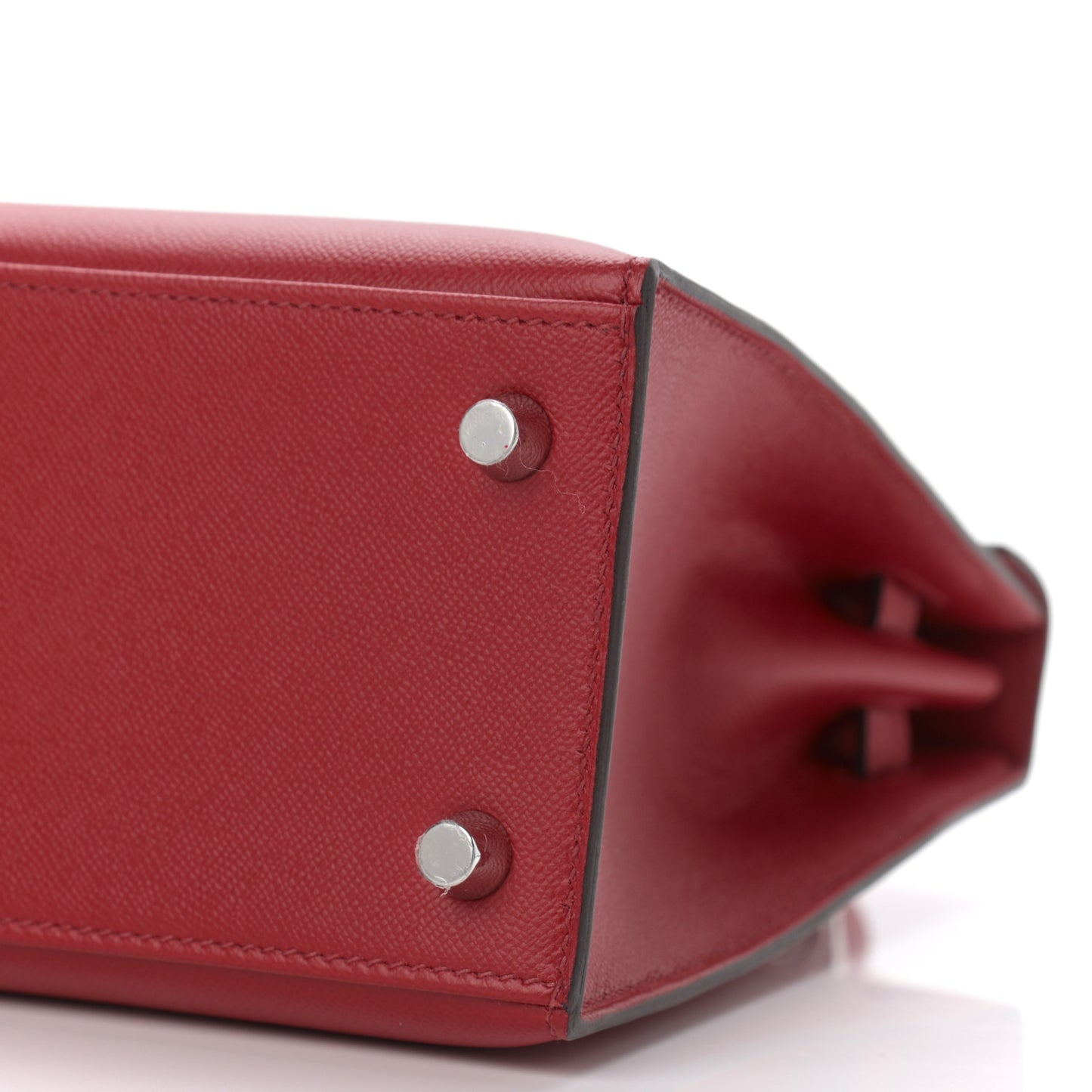 Madame Calfskin Verso Kelly Sellier 25 Rouge Piment Rose Pourpre