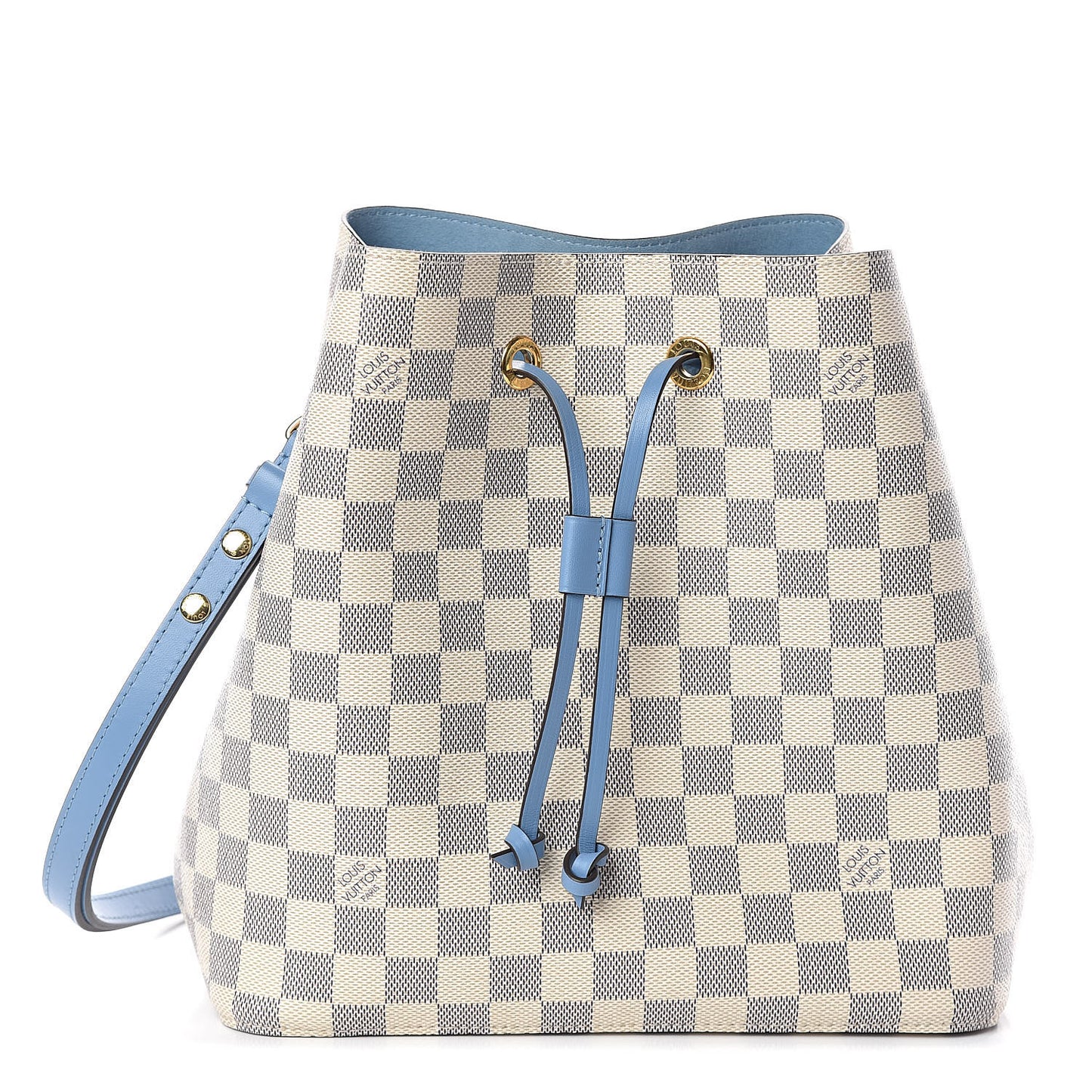 Damier Azur Neonoe MM Bleuet