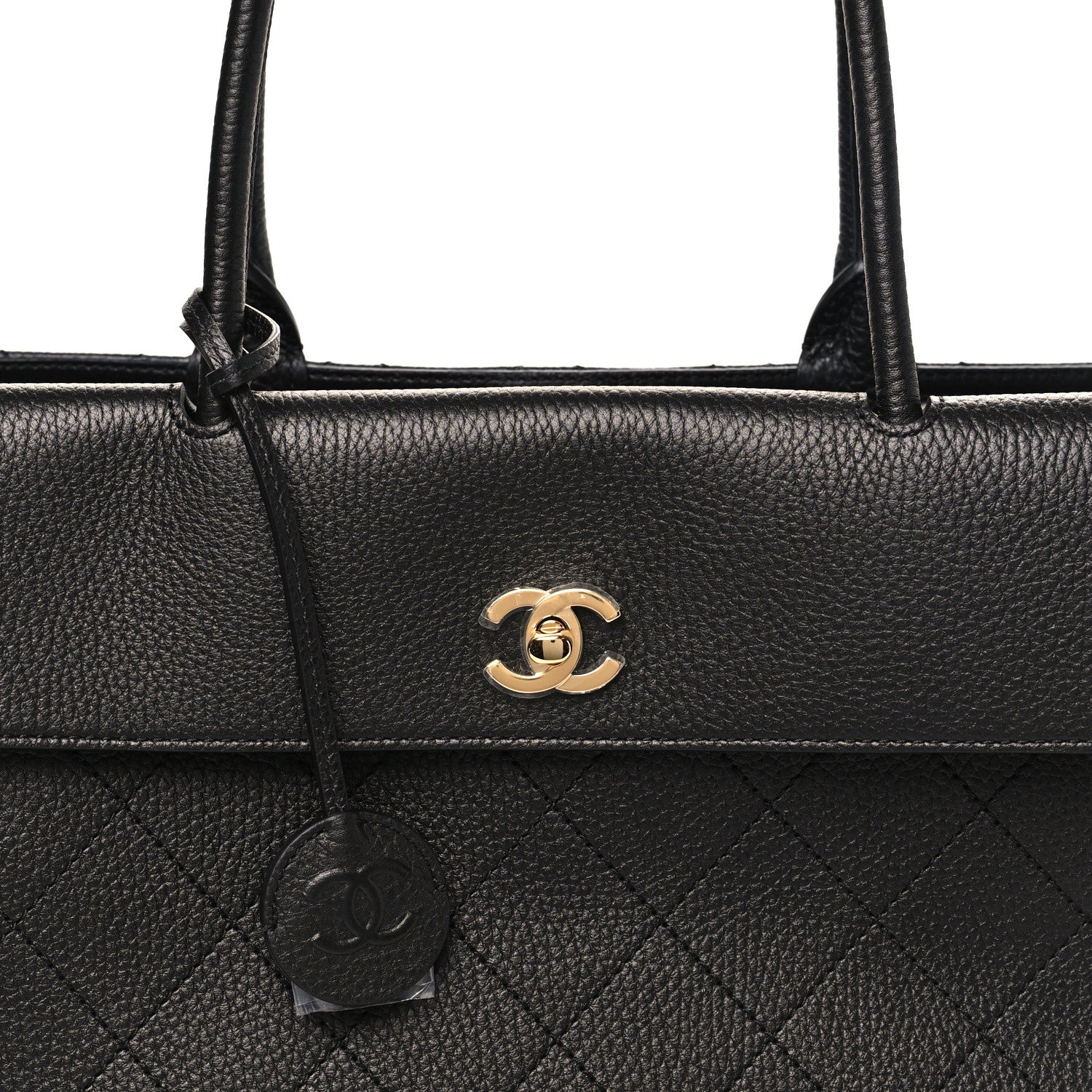 Chanel Grained Calfskin Stitched Urban Essentials Large Shopping Bag Black 8 of 11
