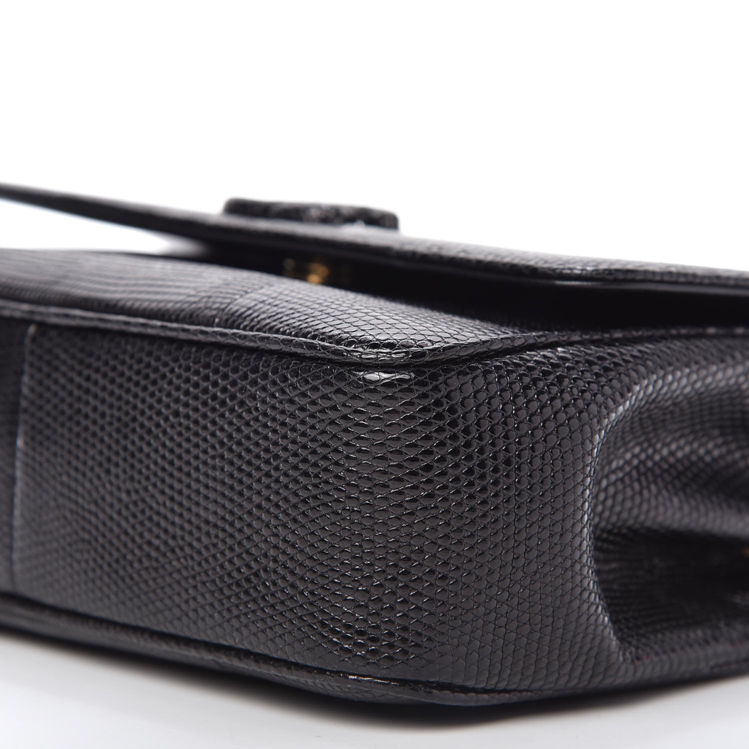 Chanel Lizard Coco Vintage Flap Black 8 of 11