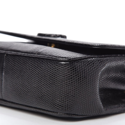 Chanel Lizard Coco Vintage Flap Black 8 of 11