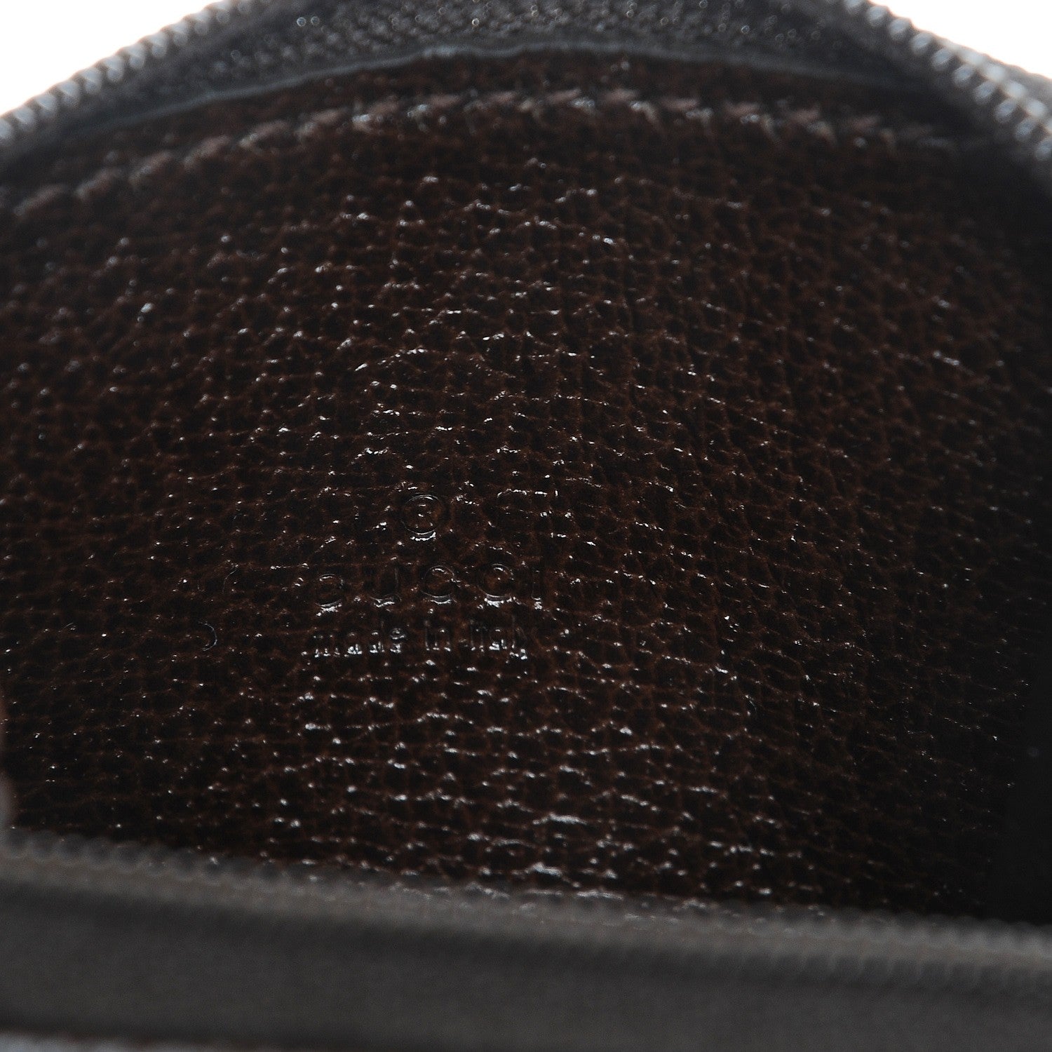 Gucci Monogram Zip Around Coin Purse Brown 6 of 8