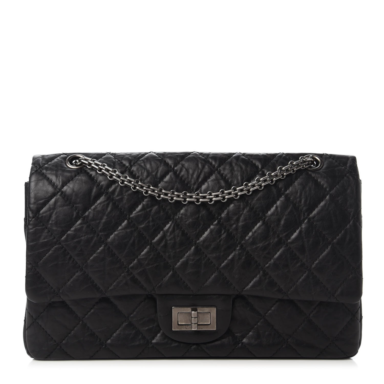 Chanel Aged Calfskin Quilted 2.55 Reissue 227 Flap Black 1 of 11
