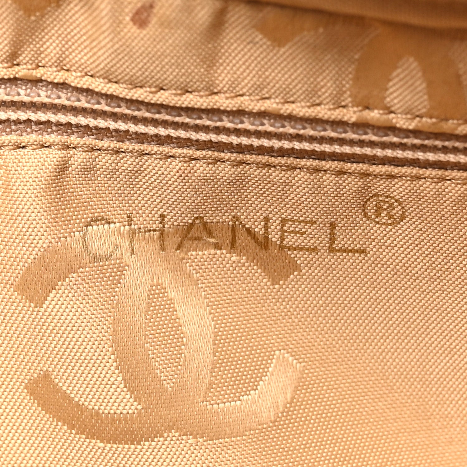 Chanel Caviar Chevron Quilted Camera Case Beige 7 of 11