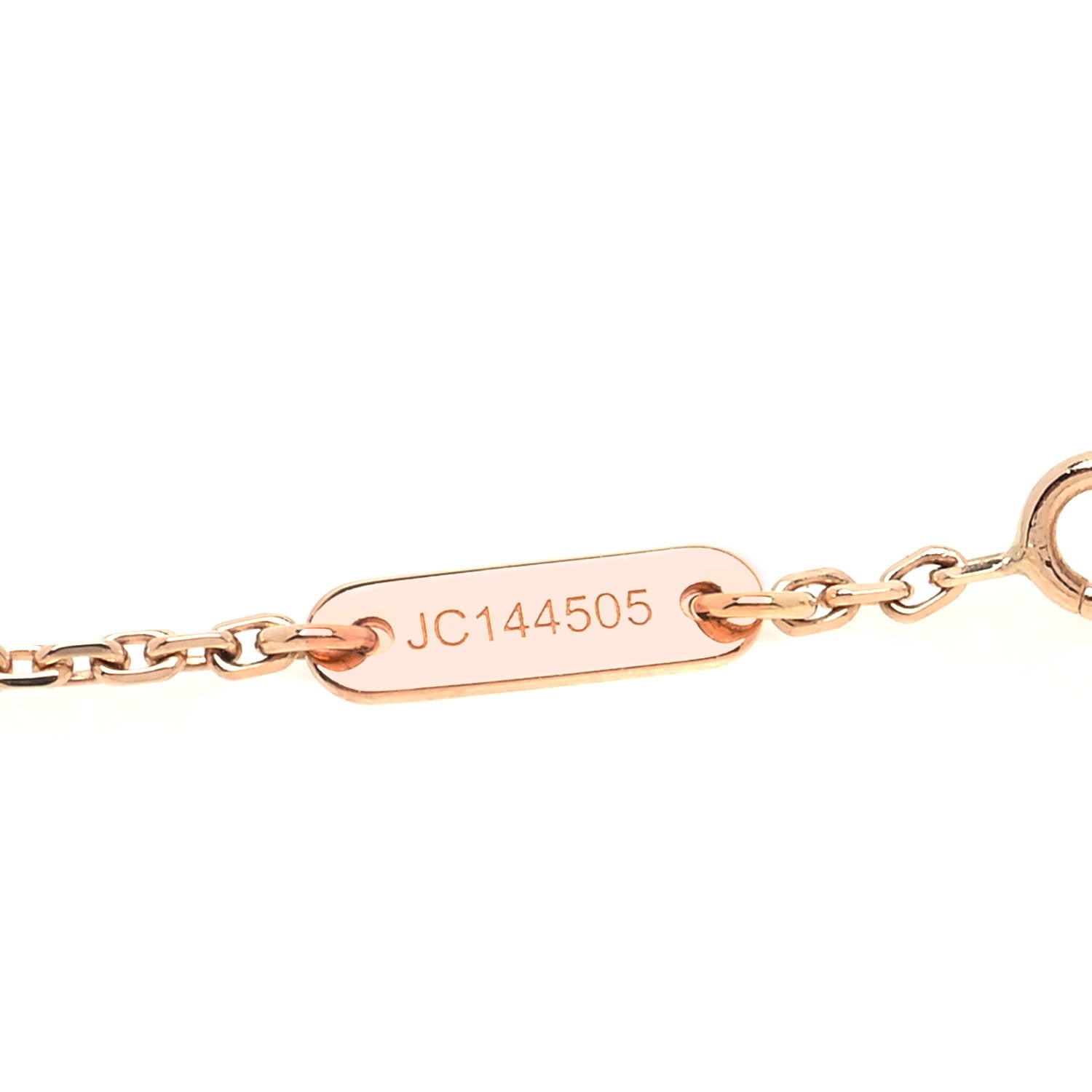 Van Cleef & Arpels 18K Rose Gold Carnelian Sweet Alhambra Bracelet 6 of 7