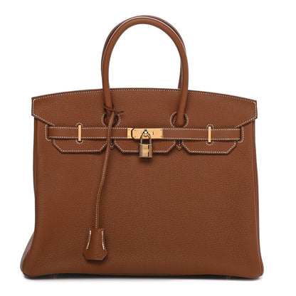 Hermes Togo Birkin 35 Gold 1 of 9