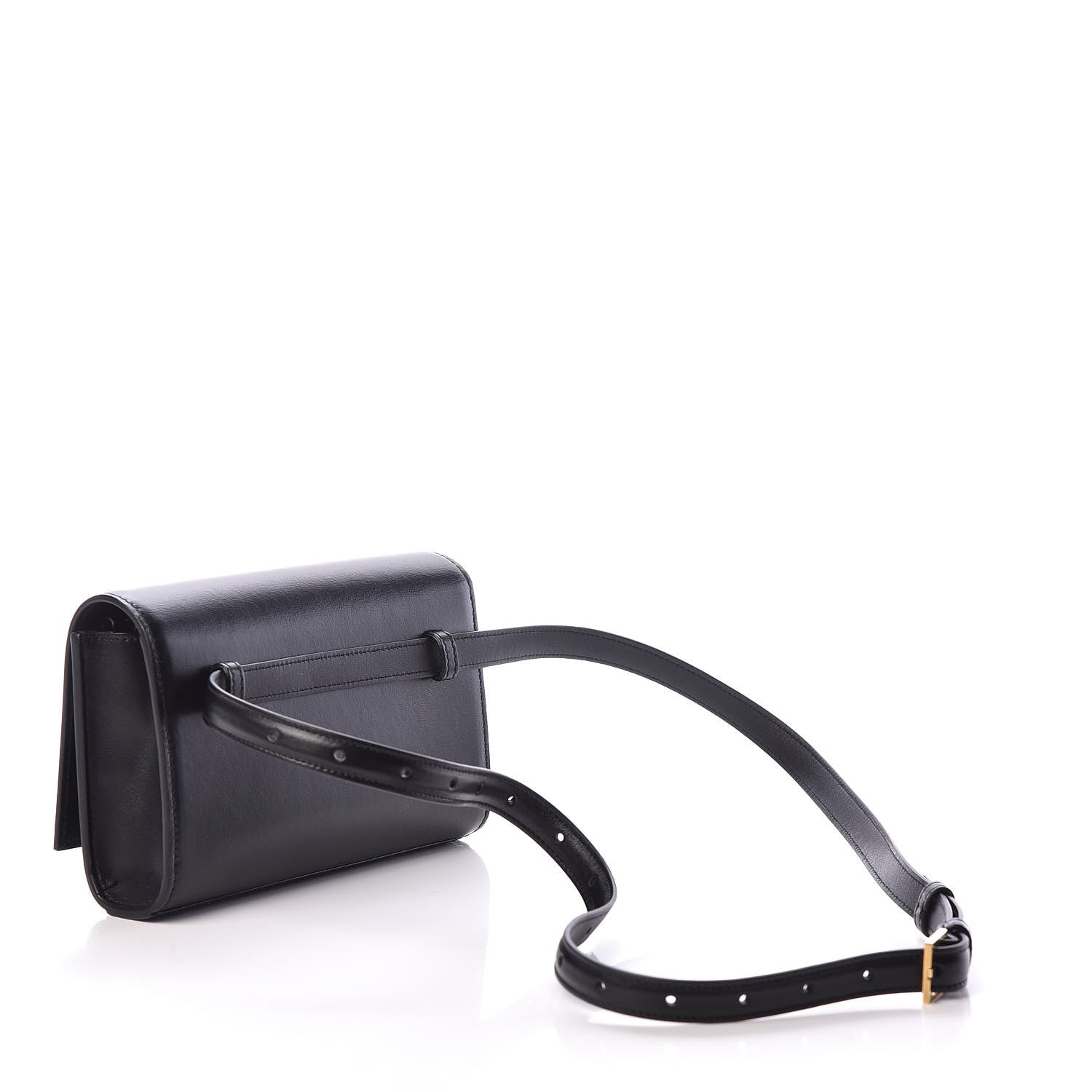 Saint Laurent Smooth Calfskin Monogram Kate Belt Bag Black 3 of 8