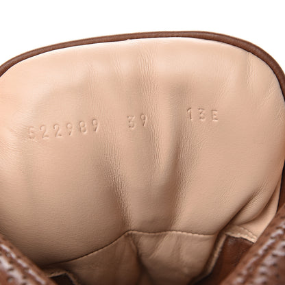 Gucci X SEGA Suede Calfskin GG Monogram Womens Flashtrek High-Top Sneakers 39 New Cuir Beige Ruggine 8 of 9