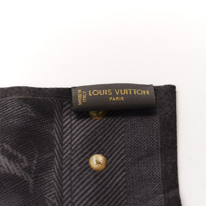 Louis Vuitton Silk Monogram New Denim Bandeau Black 2 of 3