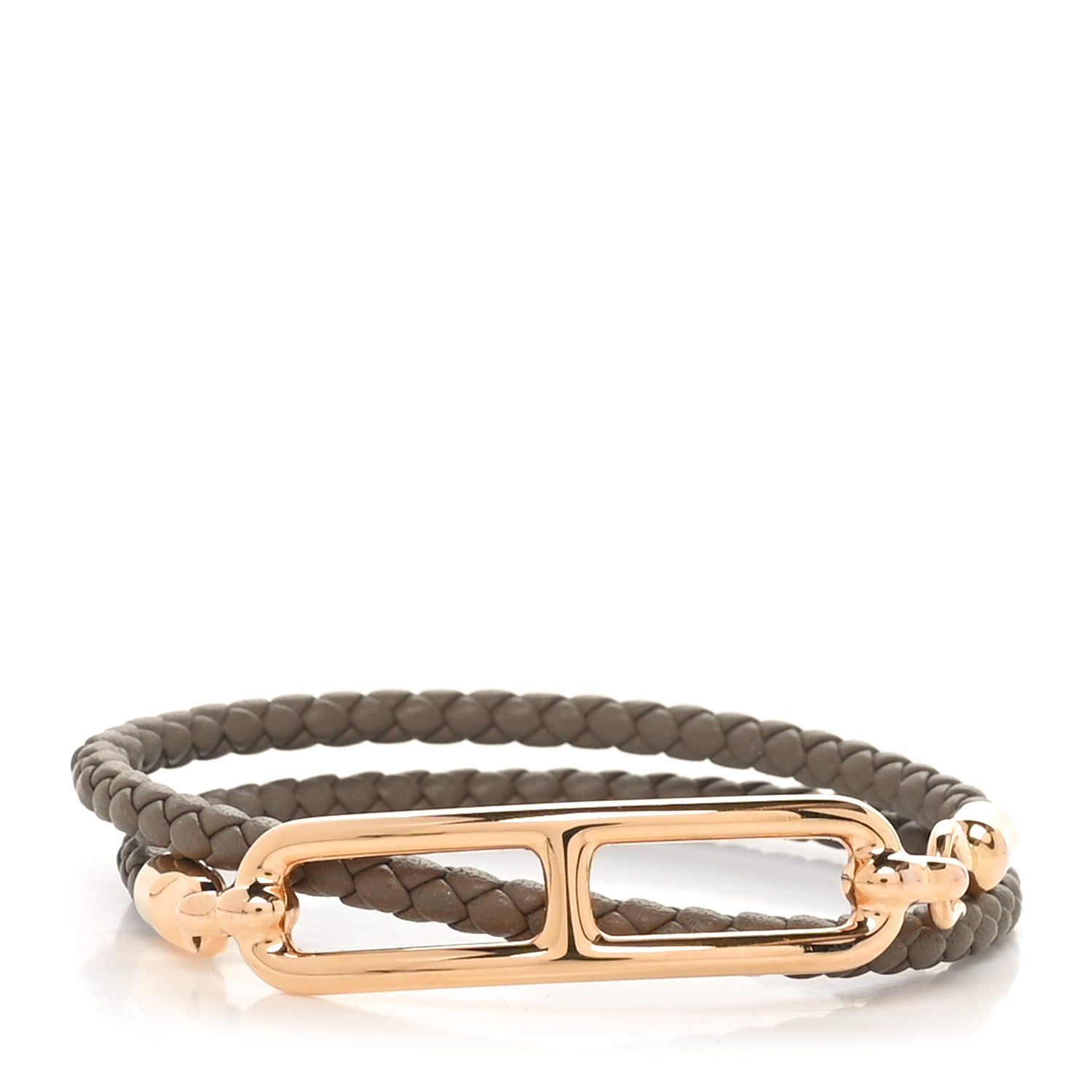 Hermes Swift Roulis Double Tour Bracelet T2 Etoupe 1 of 5