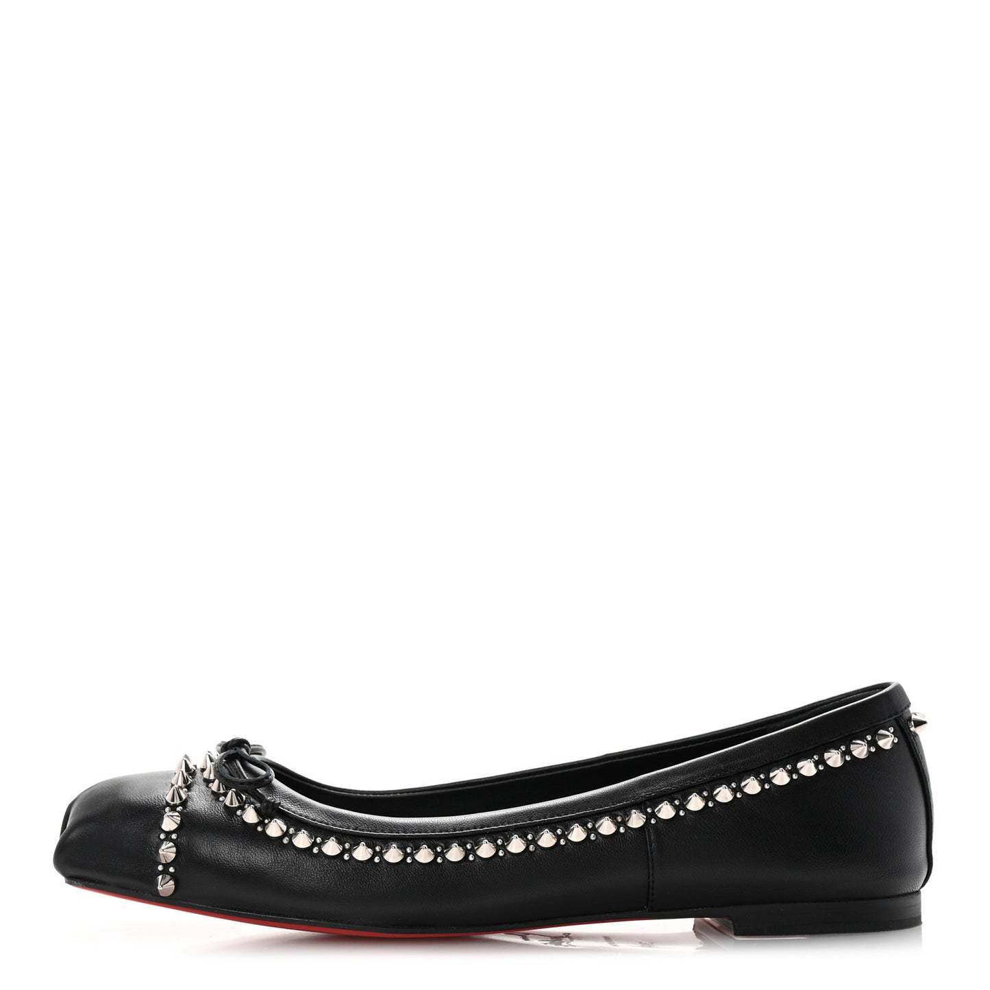 Nappa Studded Mamadrague Flats 39.5 Black