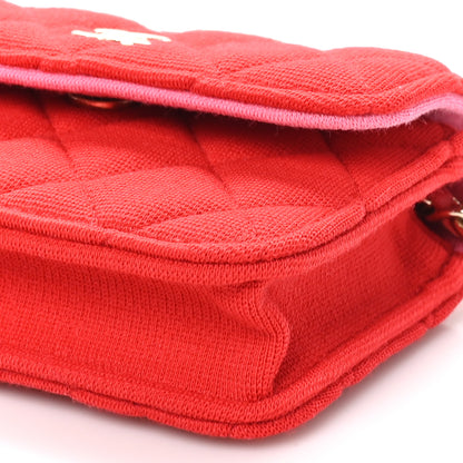 Chanel Jersey Quilted Micro Mini Flap Red 11 of 11