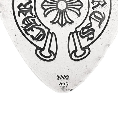 Chrome Hearts Sterling Silver Guitar Pick Fcker Pendant 4 of 4