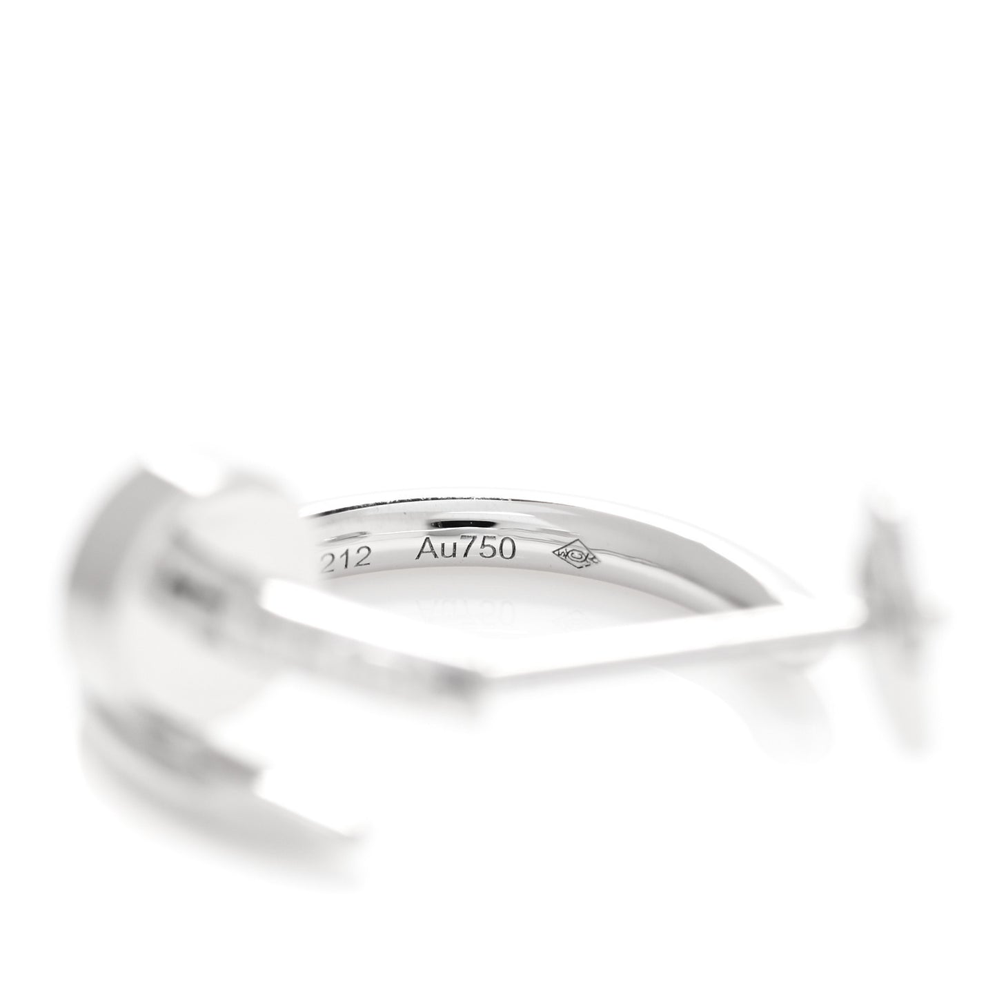 18K White Gold Juste Un Clou Hoop Earrings