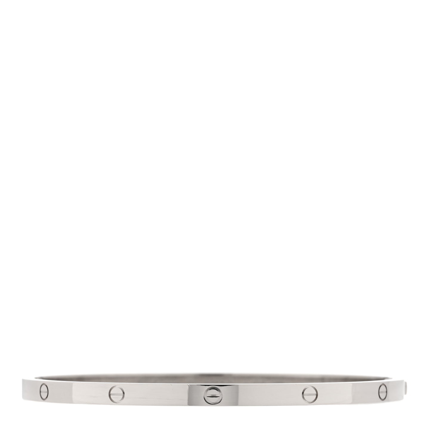 18K White Gold Small LOVE Bracelet 19