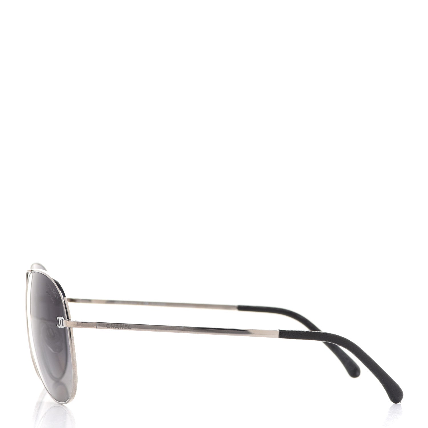 Chanel Aviator CC Sunglasses 4189-T-Q Silver 3 of 8