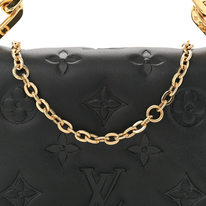 Louis Vuitton Lambskin Embossed Monogram Coussin Belt Bag Black 7 of 10