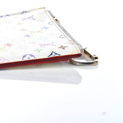 Louis Vuitton Monogram Multicolor Key Pouch White Litchi 13 of 15