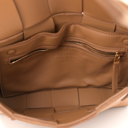 Bottega Veneta Lambskin Maxi Intrecciato Cassette Crossbody Bag Caramel 5 of 10