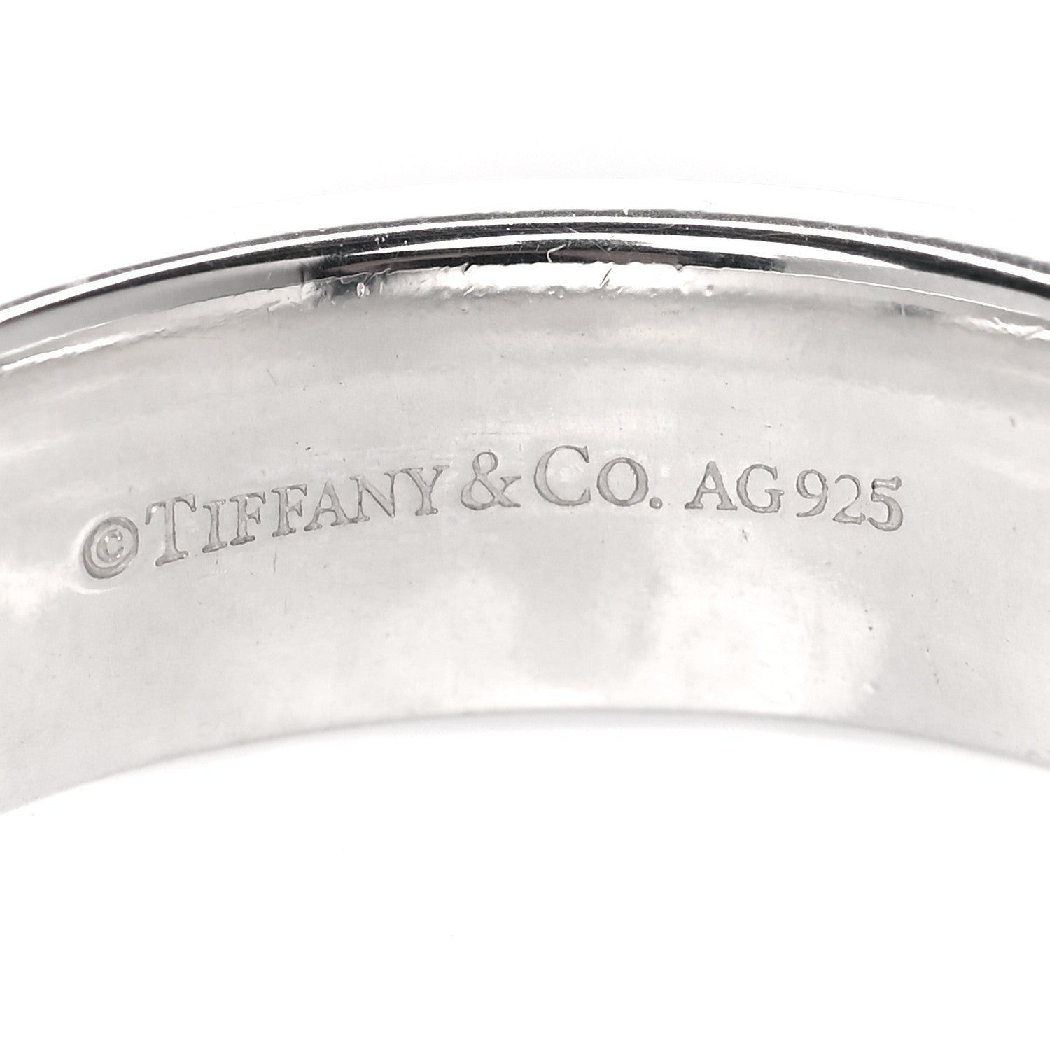 Tiffany Sterling Silver T Two Ring 56 7.5 4 of 4