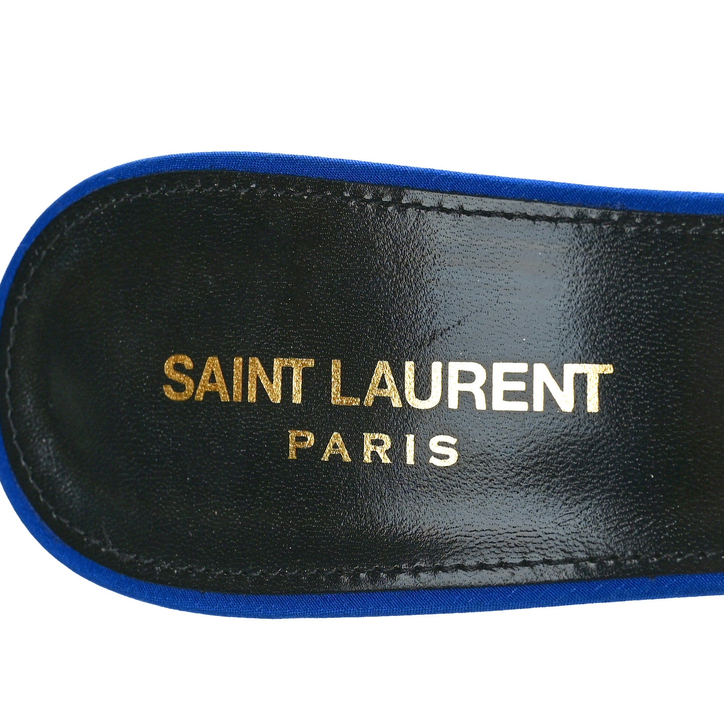 Crepe De Chine Suite Mule Sandals 39 Picasso Blue