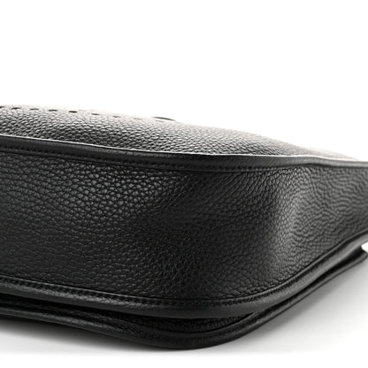 Hermes Taurillon Clemence Evelyne III PM Black 10 of 11