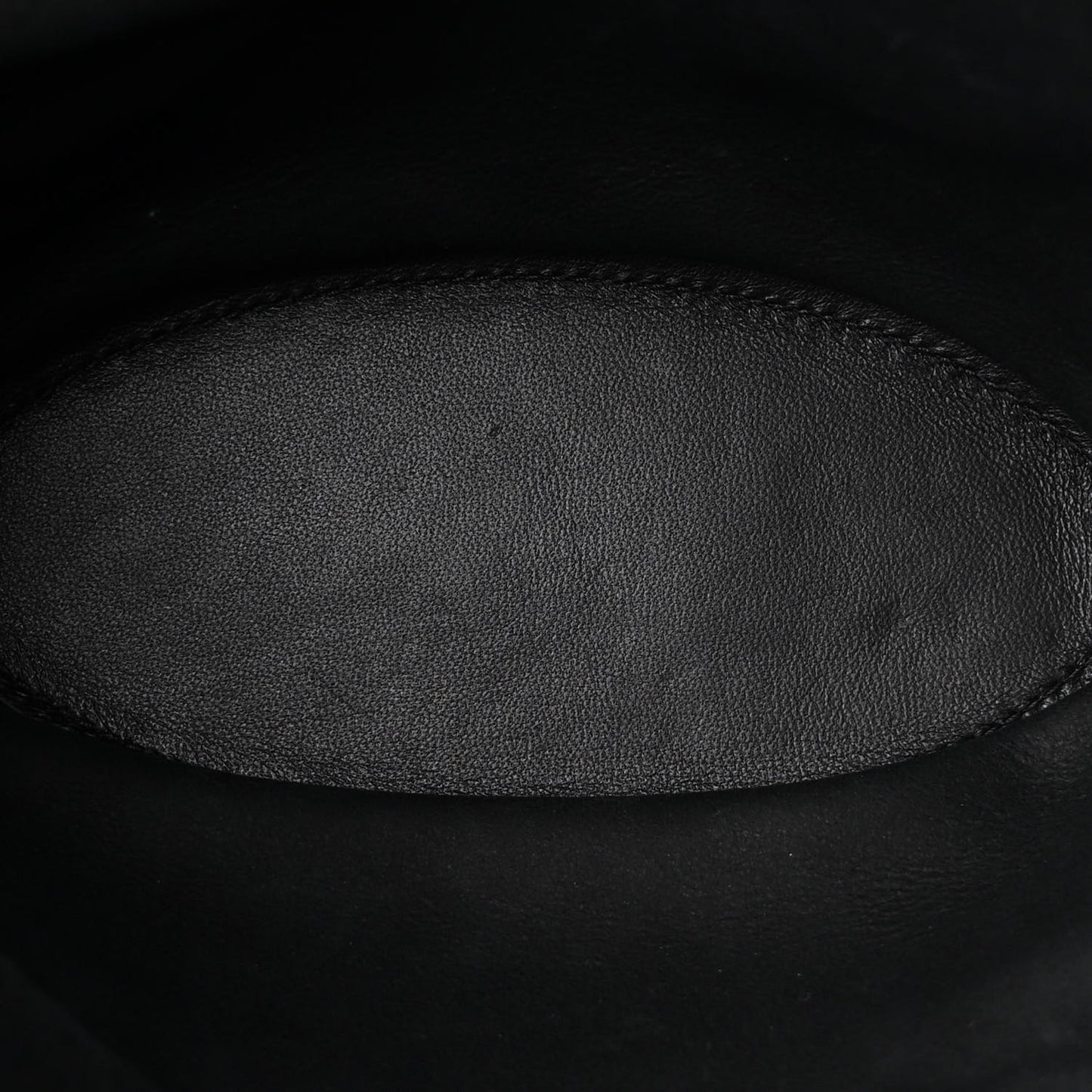 Raffia Calfskin Small Arco Basket Black